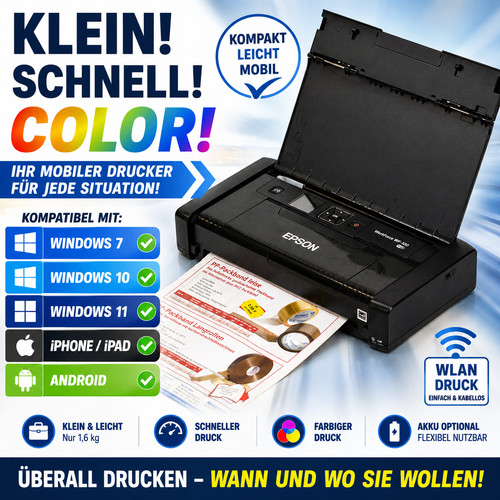 Drucker epson 100w - wf-100w, wifi